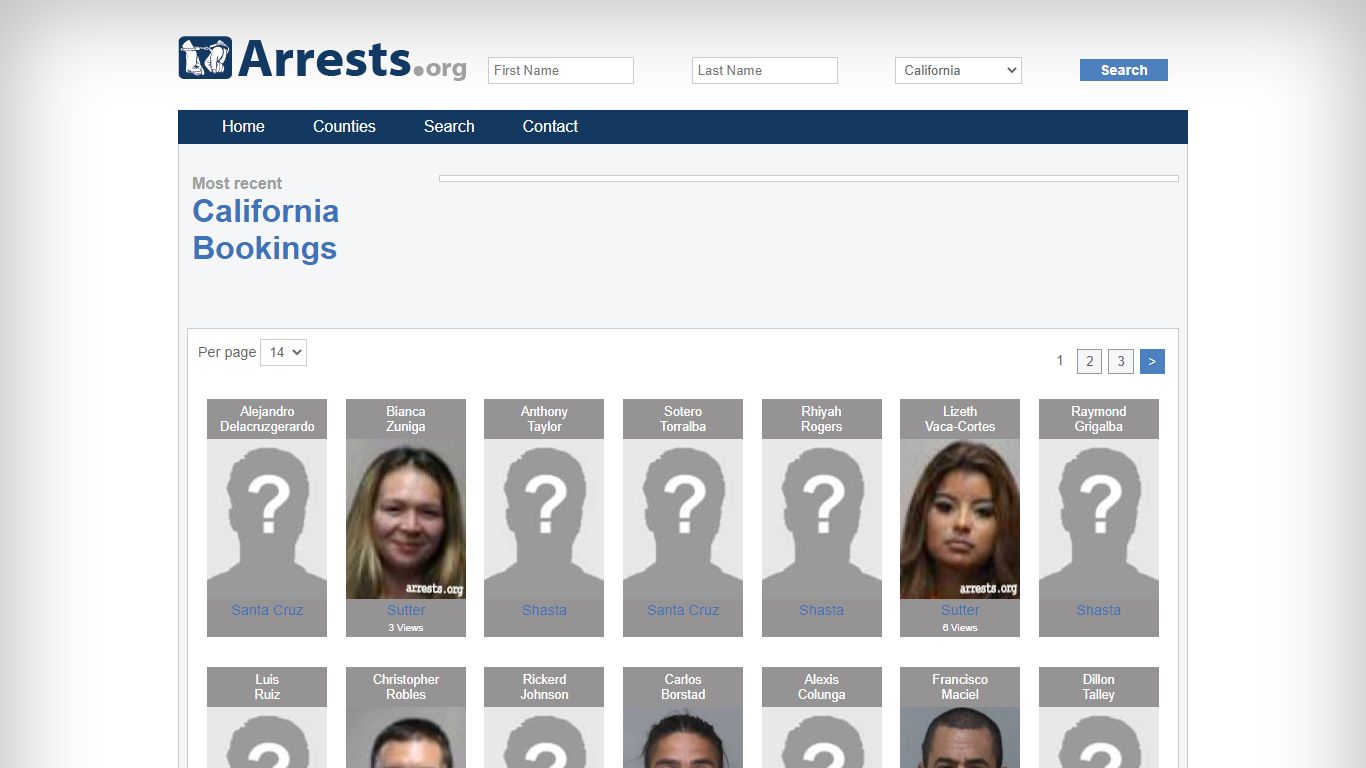 California Arrests and Inmate Search